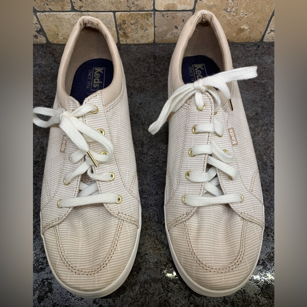 Keds Women's Beige Canvas Sneakers